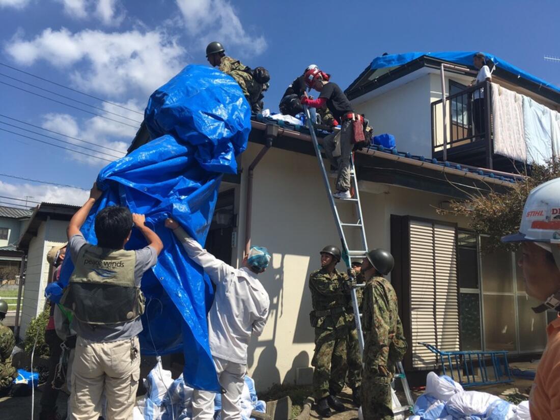 [【2019年9月関東上陸】台風15号に伴う被災地支援 （ピースウィンズ・ジャパン）]の画像