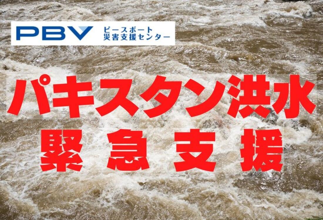 [【2022年パキスタン洪水】 被災された人々へ支援を （ピースボート災害支援センター）]の画像